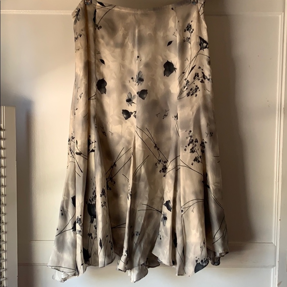 Zelda Flora Print Silk Polyester Blend